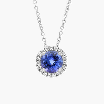 Carave Paris Sky Blue Solitaire Pendant Necklace