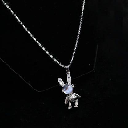 Carave Paris Crystal Bunny Pendant Necklace