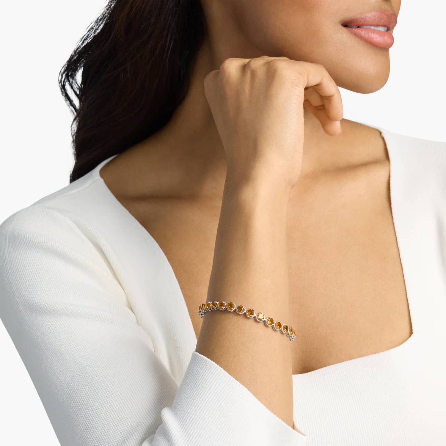 Carave Paris Golden Citrine Tennis Bracelet