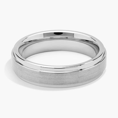 Carave Paris Modern Brushed Center Wedding Band Ring