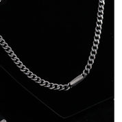 Sterling Silver Classic Curb Chain Necklace for Men