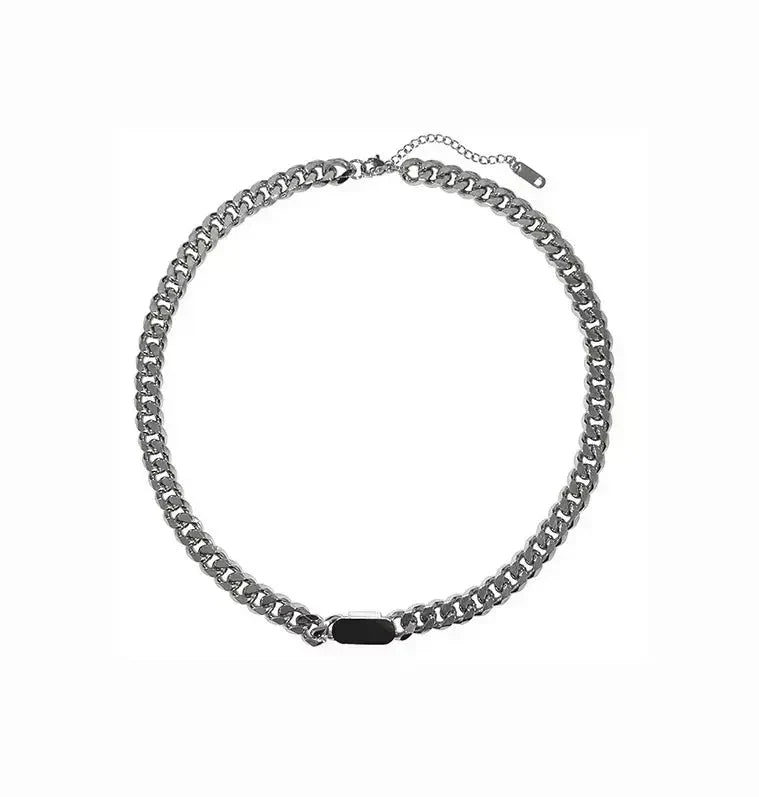 Sterling Silver Classic Curb Chain Necklace for Men