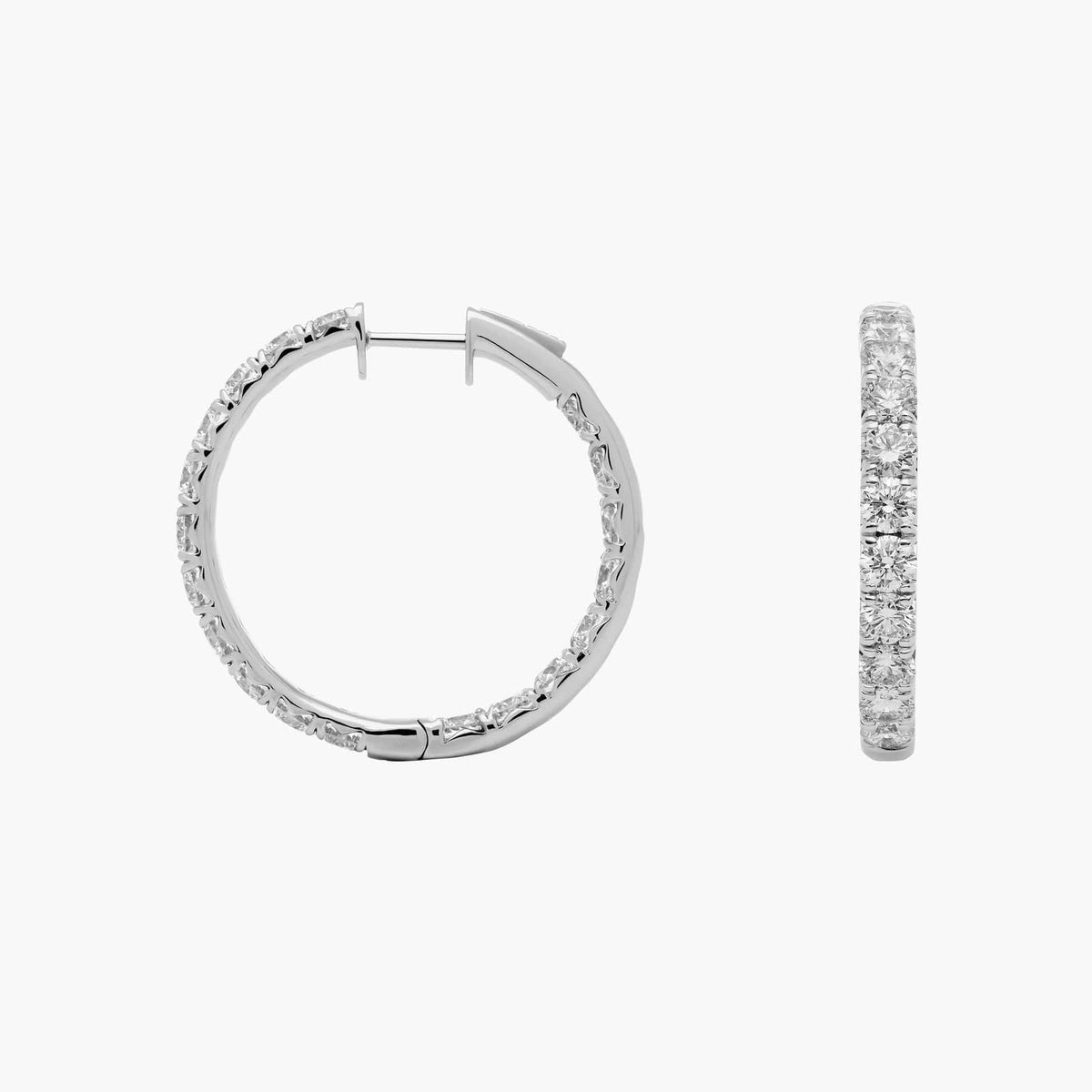 Carave Paris Eternity Pavé Hoop Earrings