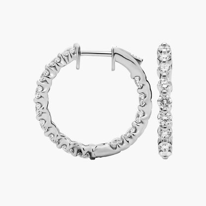Carave Paris Graduated Pavé Hoop Earrings
