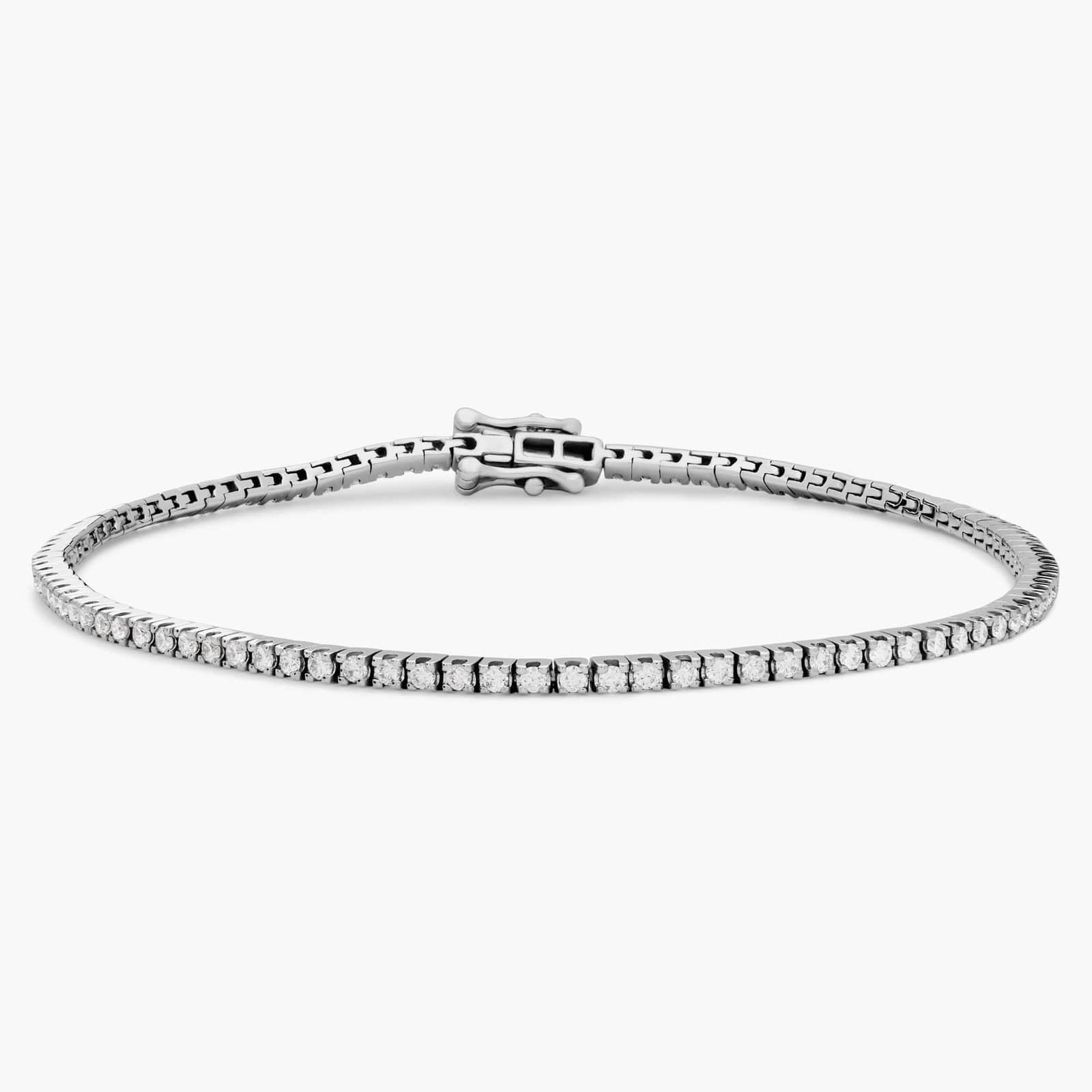 Sterling Silver Diamond Tennis Bracelet
