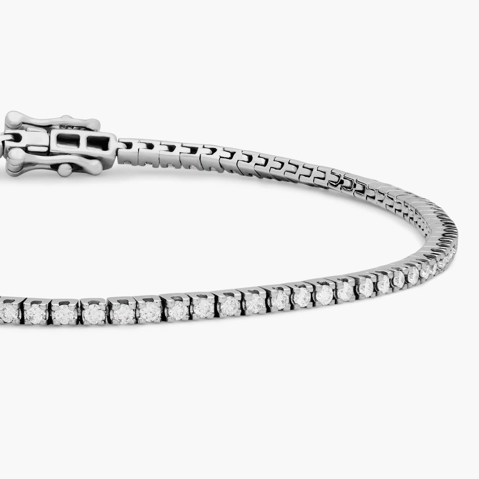 Sterling Silver Diamond Tennis Bracelet