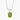 Carave Paris Emerald Cut Peridot Solitaire Pendant Necklace