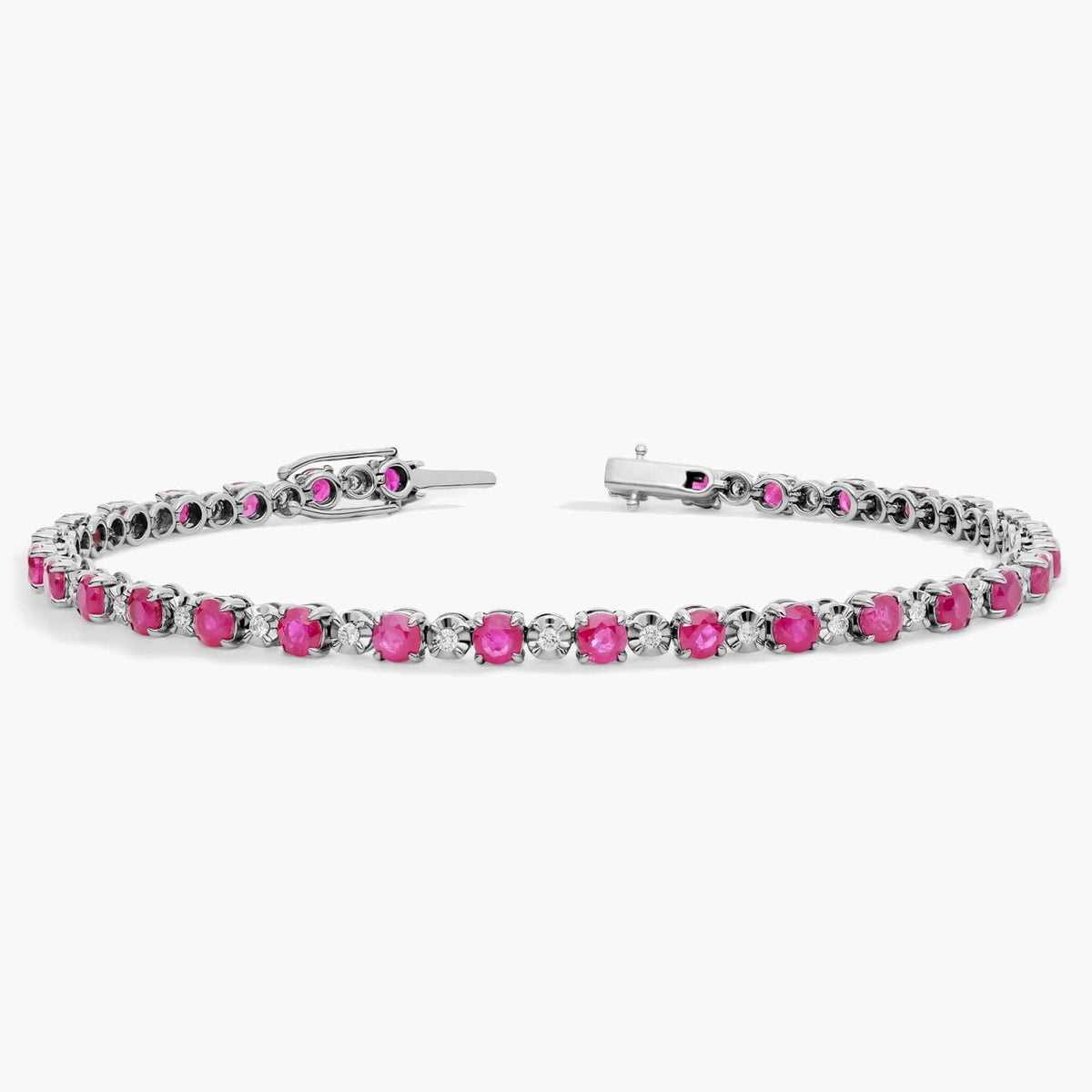 Carave Paris Pink Ruby Tennis Bracelet