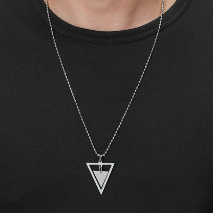 Carave Paris Minimalist Triangle Pendant Necklace