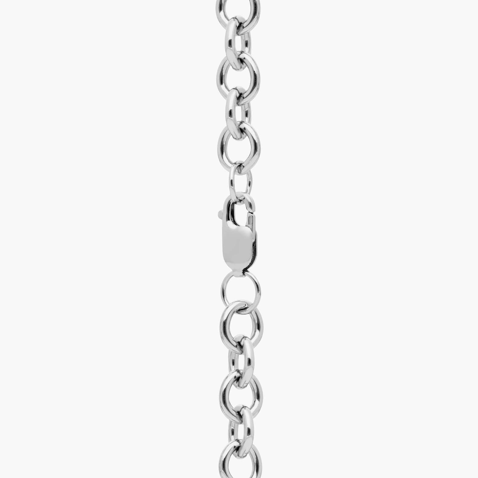 Sterling Silver Heart Locket Chain Bracelet