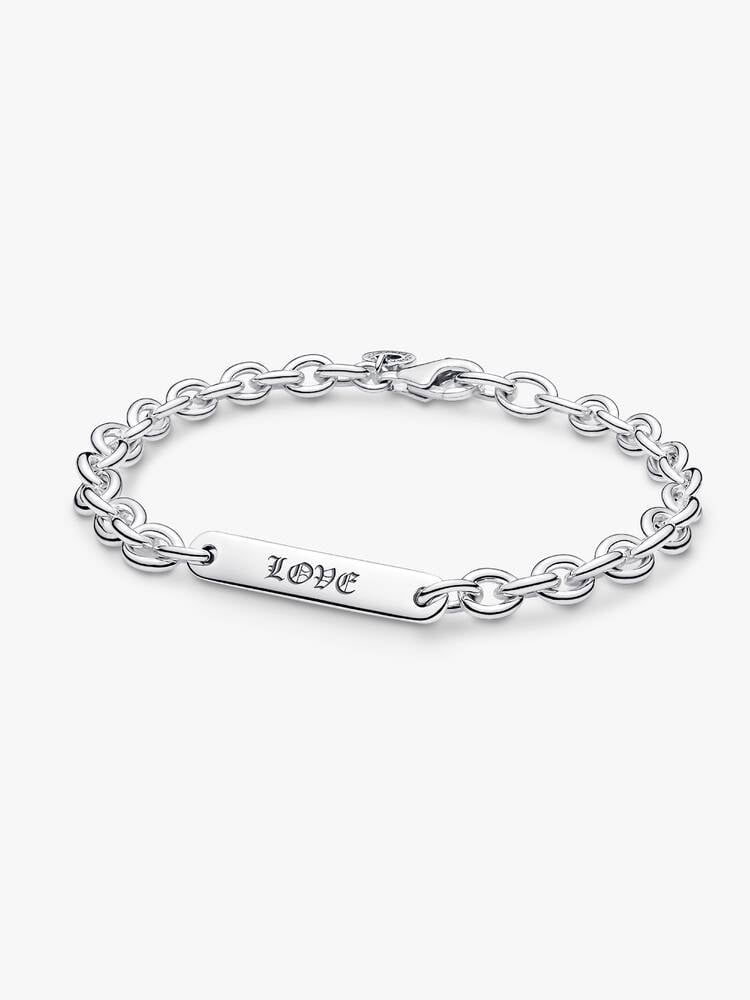Sterling Silver ID Chain Bracelet
