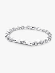 Sterling Silver ID Chain Bracelet