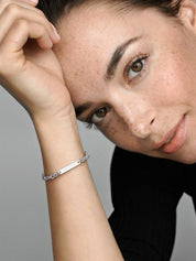Sterling Silver ID Chain Bracelet