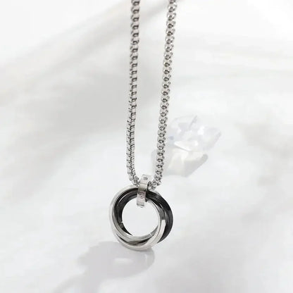 Carave Paris Interlocking Ring Pendant Necklace