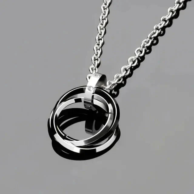 Carave Paris Interlocking Ring Pendant Necklace