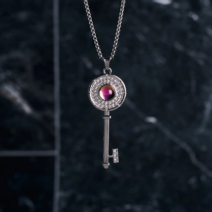 Carave Paris Crystal Key Pendant Necklace