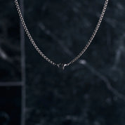 Sterling Silver Diamond Key Pendant Necklace with Center Stone
