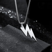 Sterling Silver Lightning Bolt Pendant Necklace