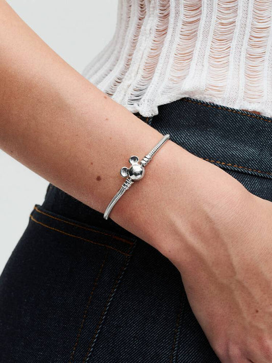 Carave Paris Silver Mouse-Inspired Snake Chain Bracelet