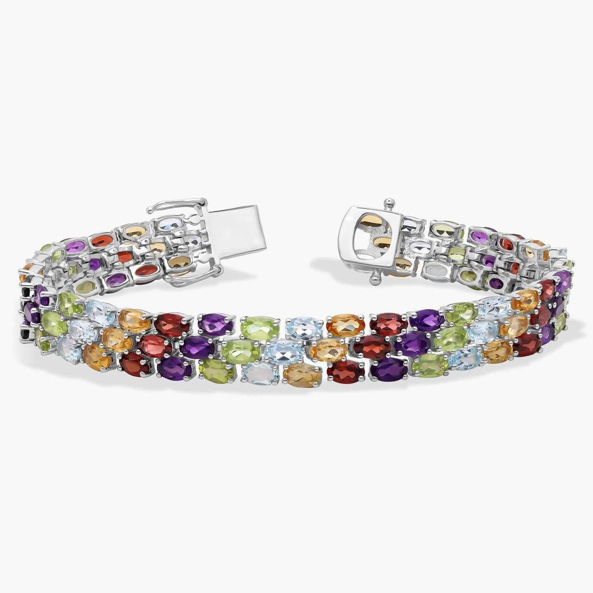 Carave Paris Multicolor Gemstone Tennis Bracelet