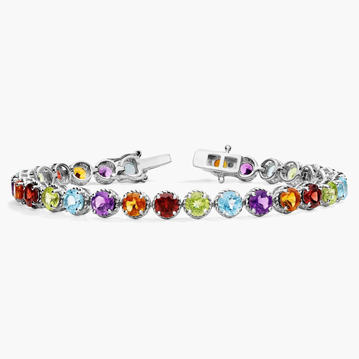Carave Paris Rainbow Gemstone Tennis Bracelet