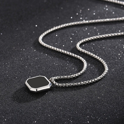 Carave Paris Octagon Black Onyx Pendant Necklace