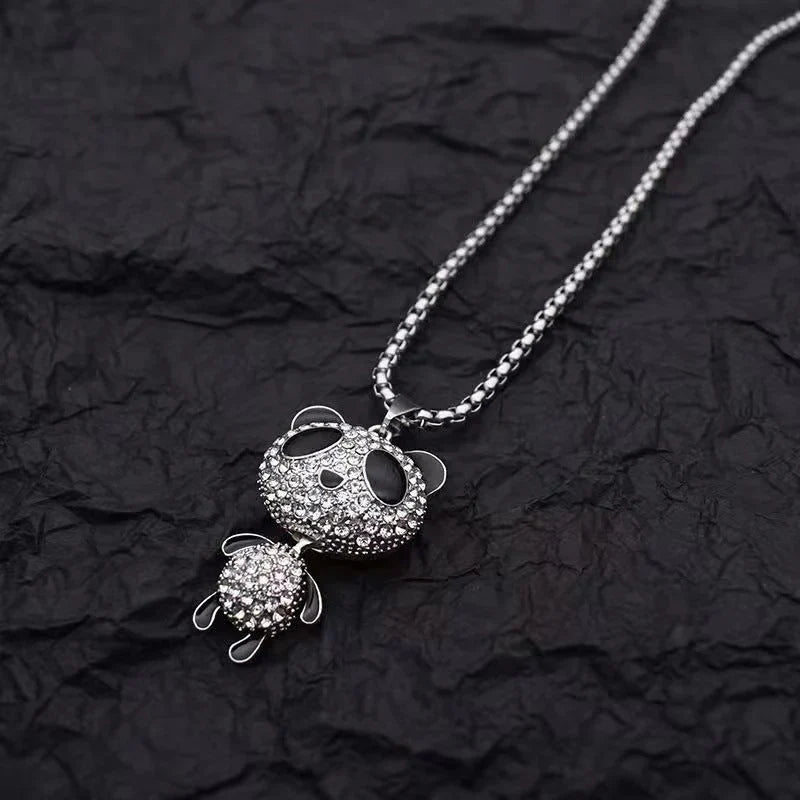 Carave Paris Pavé Panda Pendant Necklace