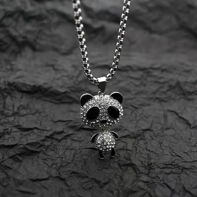 Carave Paris Pavé Panda Pendant Necklace