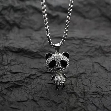 Carave Paris Pavé Panda Pendant Necklace