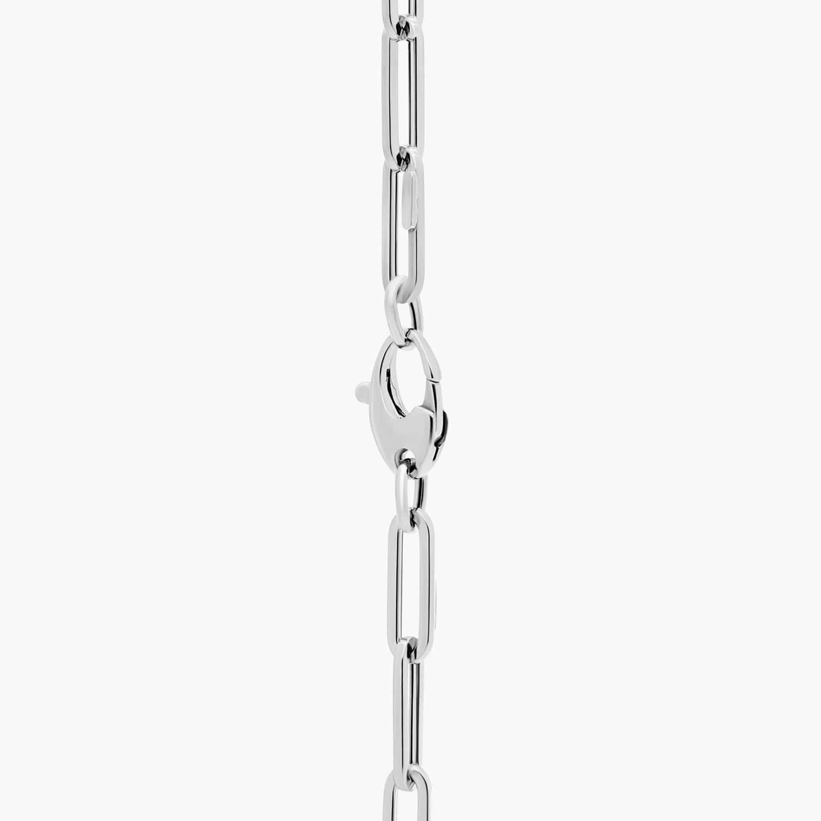 Sterling Silver Paperclip Link Chain Bracelet