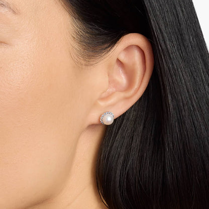 Carave Paris Classic Pearl Halo Stud Earrings