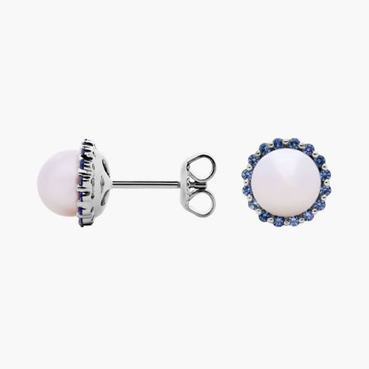 Carave Paris Classic Pearl Halo Stud Earrings