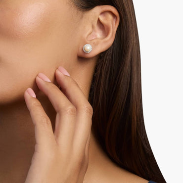 Carave Paris Pearl Halo Stud Earrings