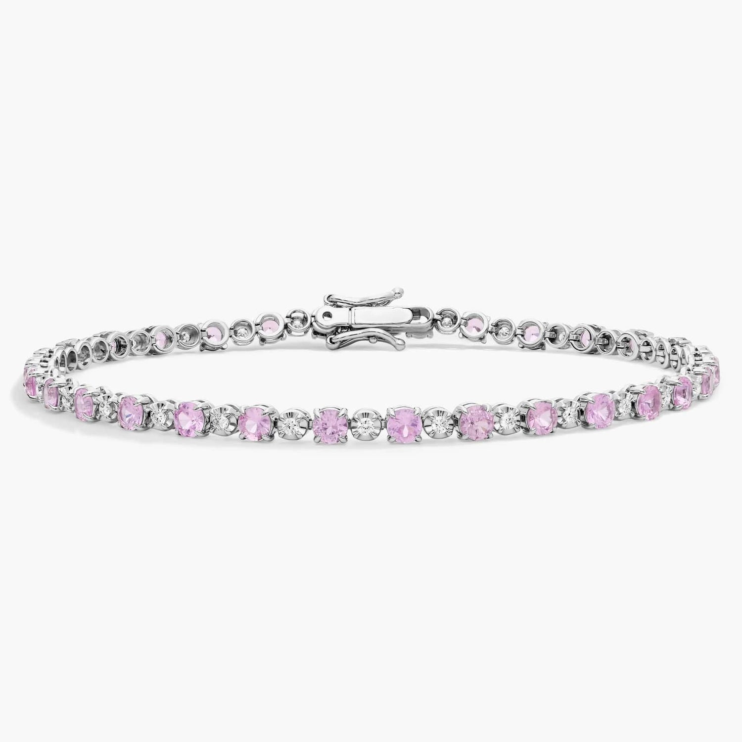 Carave Paris Pink Sapphire Tennis Bracelet