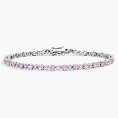 Carave Paris Pink Sapphire Tennis Bracelet