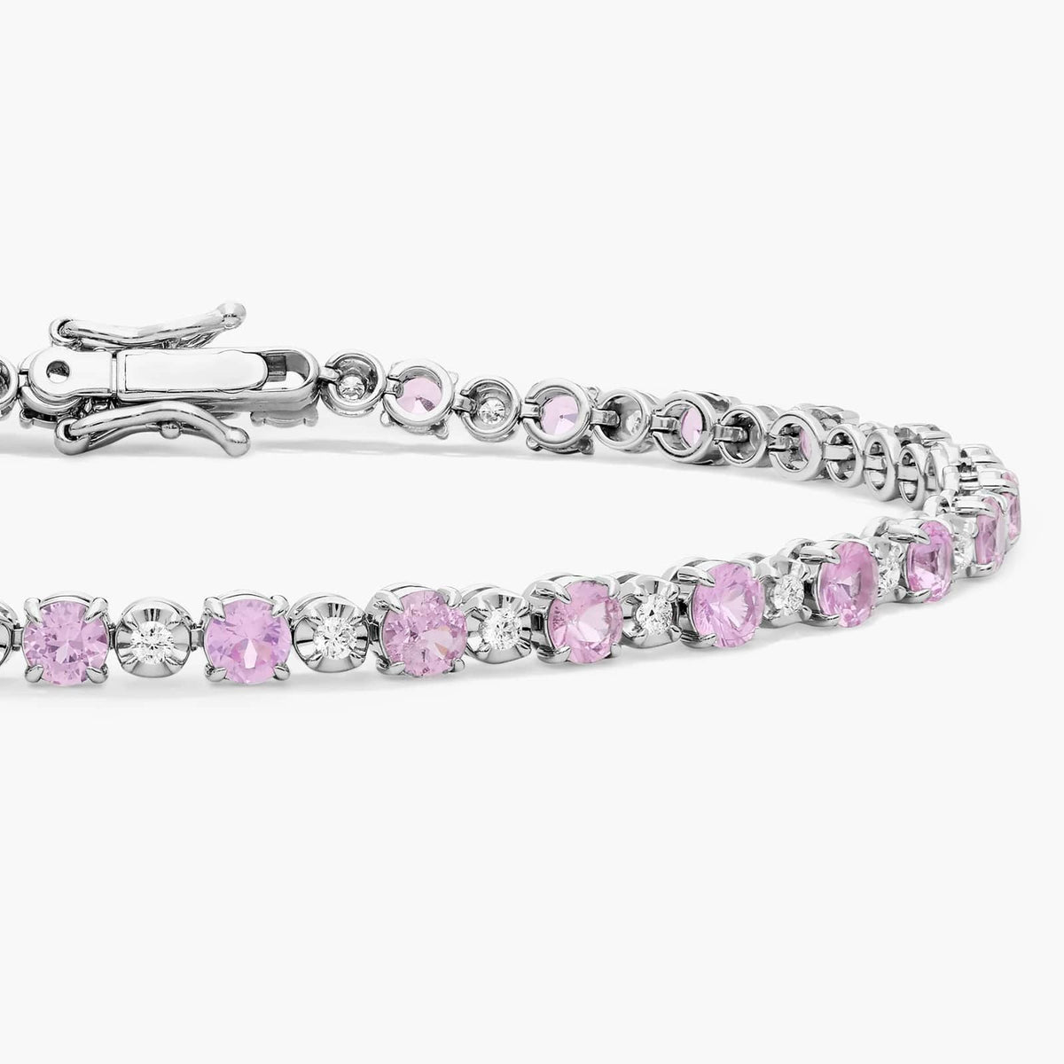 Carave Paris Pink Sapphire Tennis Bracelet