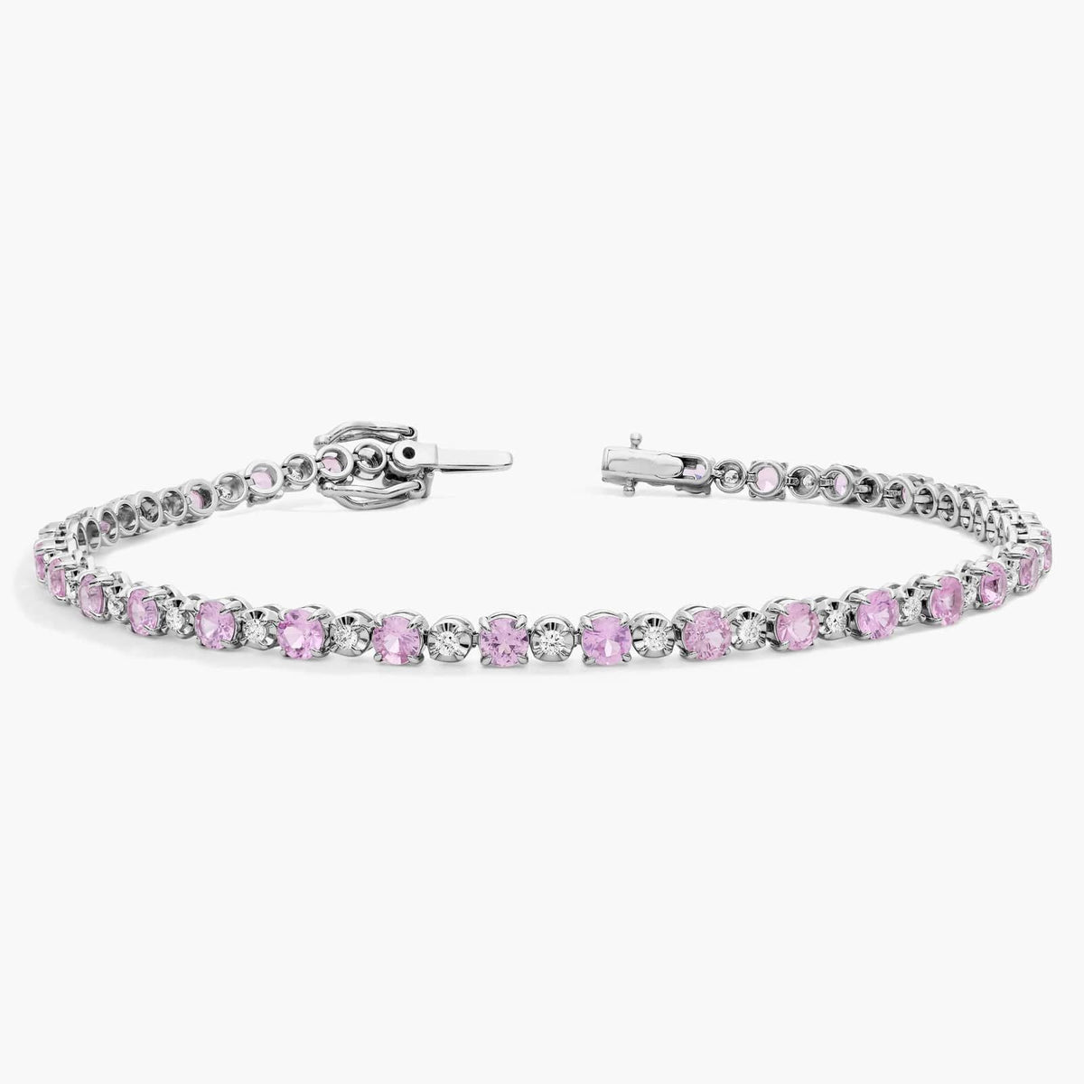 Carave Paris Pink Sapphire Tennis Bracelet