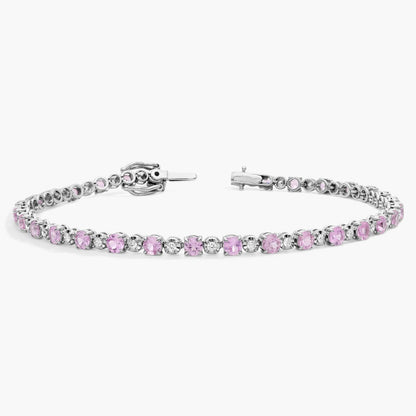 Carave Paris Pink Sapphire Tennis Bracelet