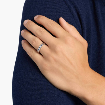 Carave Paris Blue Sapphire Channel Set Wedding Band Ring