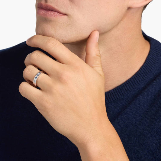 Carave Paris Blue Sapphire Channel Set Wedding Band Ring
