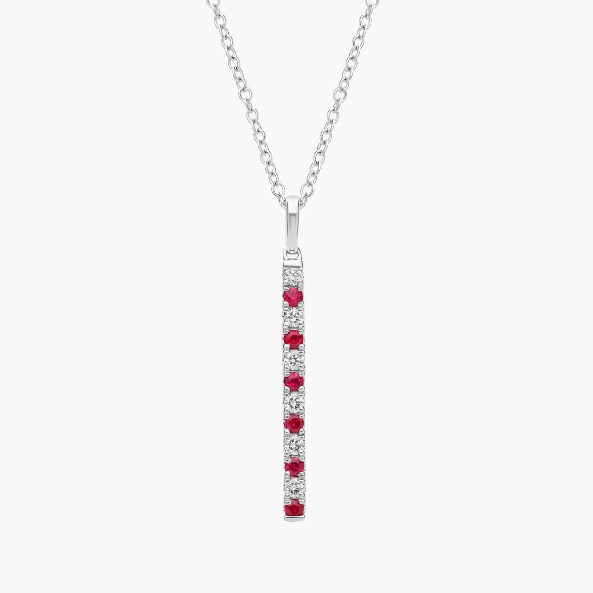 Carave Paris Ruby Bar Pendant Necklace  Short Description