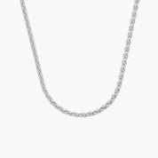 Sterling Silver Classic Rope Chain Necklace