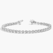 Sterling Silver Round Diamond Tennis Bracelet