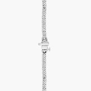 Sterling Silver Round Diamond Tennis Necklace
