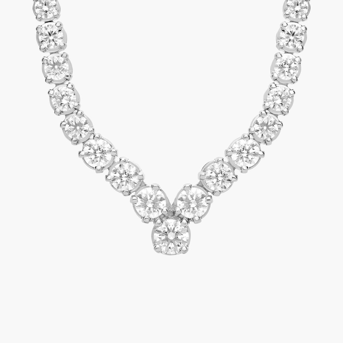 Carave Paris Diamond V Tennis Necklace