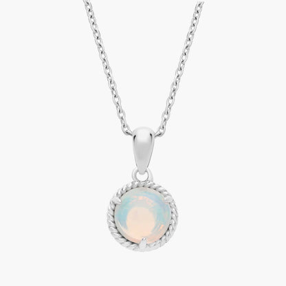 Carave Paris Opal Solitaire Pendant Necklace