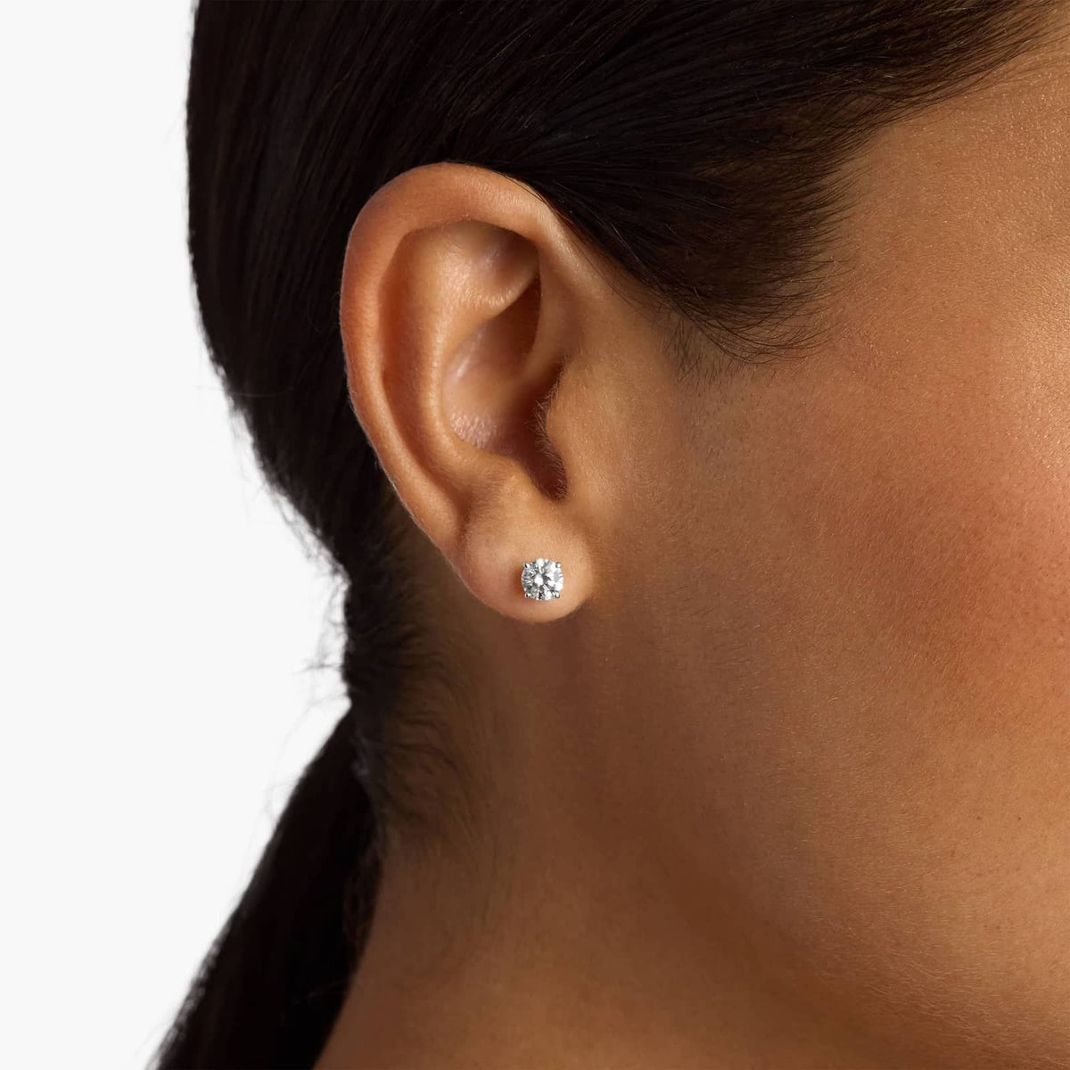 Carave Paris Classic Round Solitaire Stud Earrings