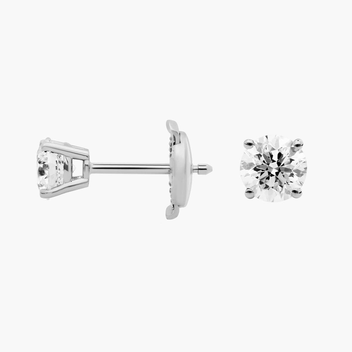 Carave Paris Classic Round Solitaire Stud Earrings