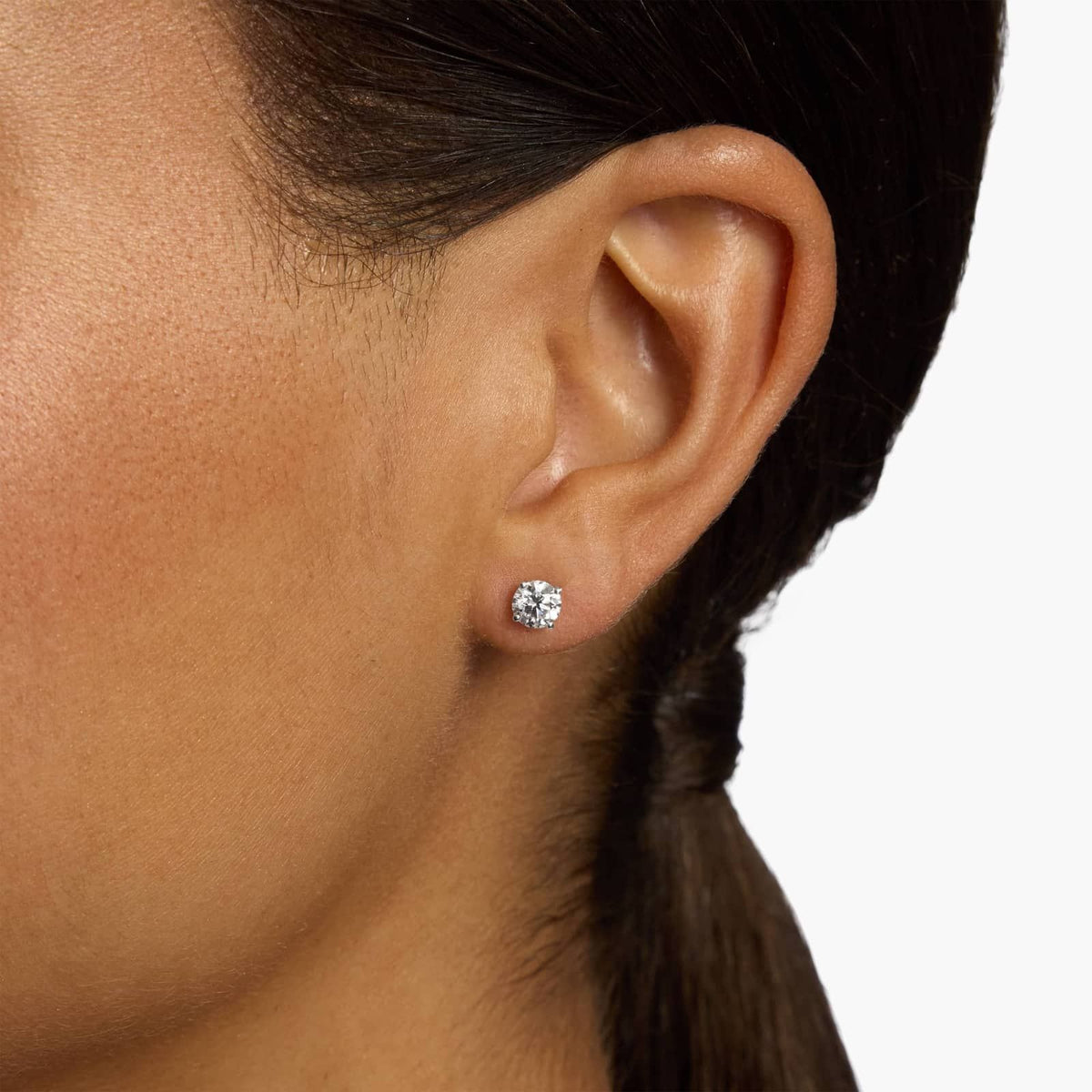 Carave Paris Classic Round Solitaire Stud Earrings