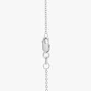 Sterling Silver Ruby Diamond Halo Pendant Chain Necklace